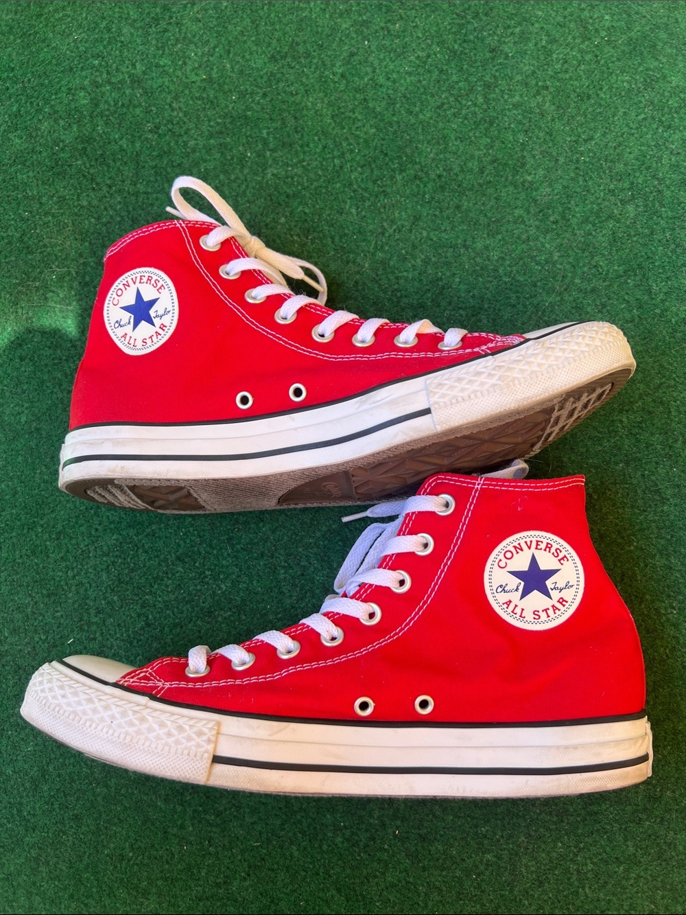 Converse High Top Sneakers - Red & White
